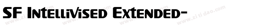 SF Intellivised Extended字体转换